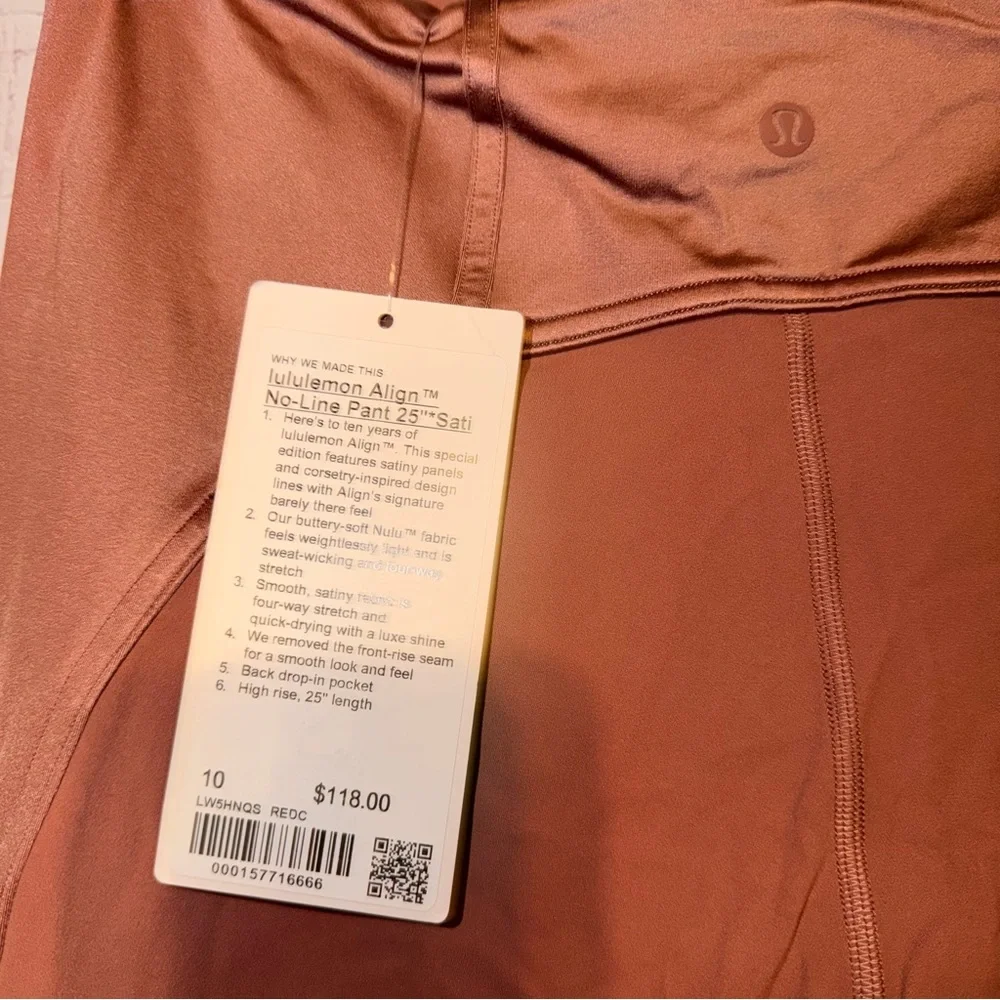 NWT Lululemon Align No Line High-Rise Pant 25